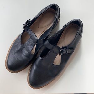 Clarks black Leather Mary Janes